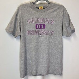 BIG DOGS Brand PRINCESS UNIVERSITY  01 T-Shirt Size  Small / Medium Heather Grey
